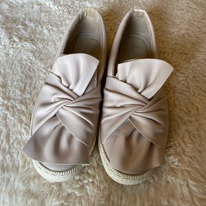 Francesca’s Faux Leather Slip on Shoes